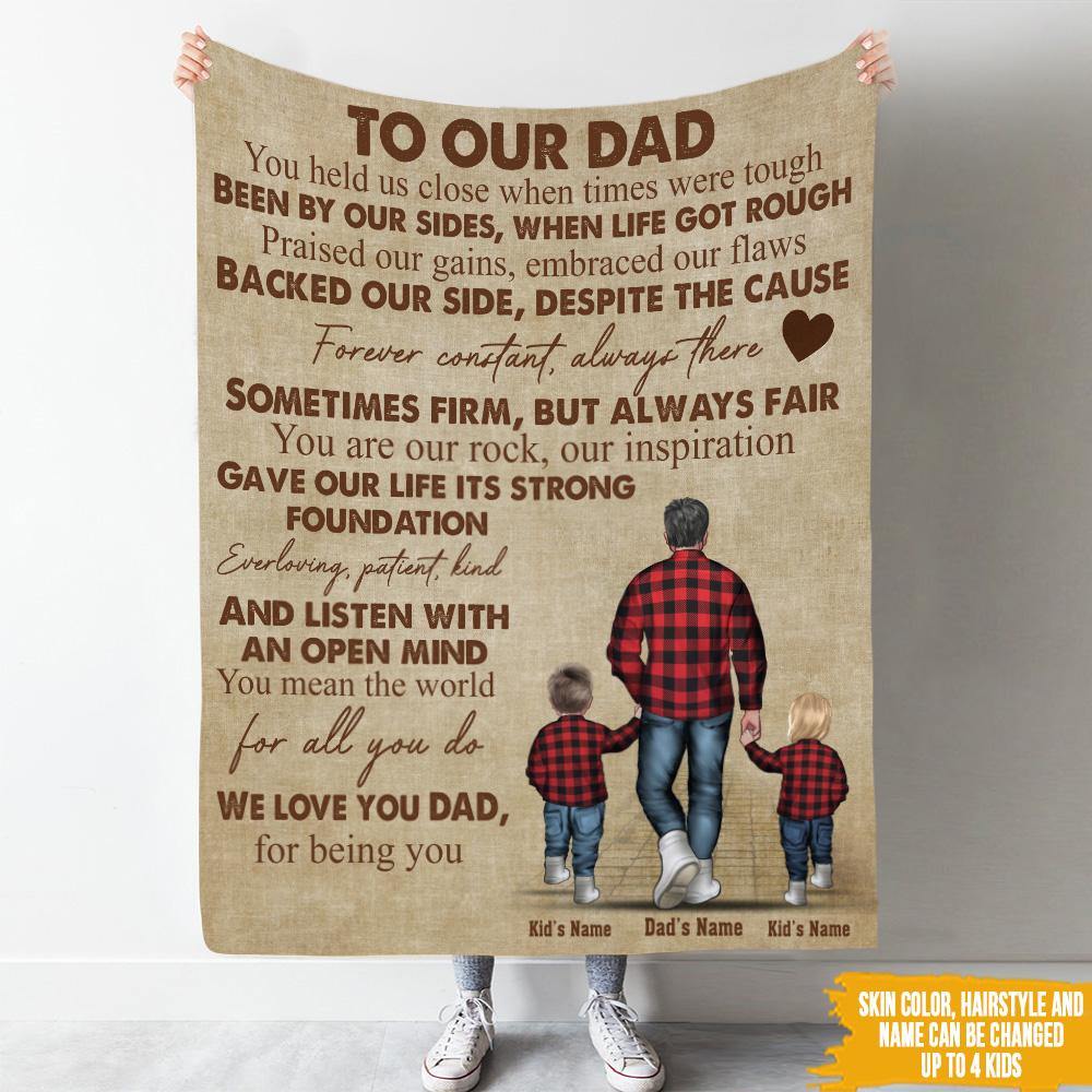 Dad Custom Blanket Love You Dad For Being You Father's Day Personalized Gift - PERSONAL84