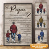 Dad Custom Poster Dad Definition French Personalized Gift - PERSONAL84