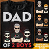 Dad Custom T Shirt Dad Of Boys Out Of Battery Personalized Gift - PERSONAL84