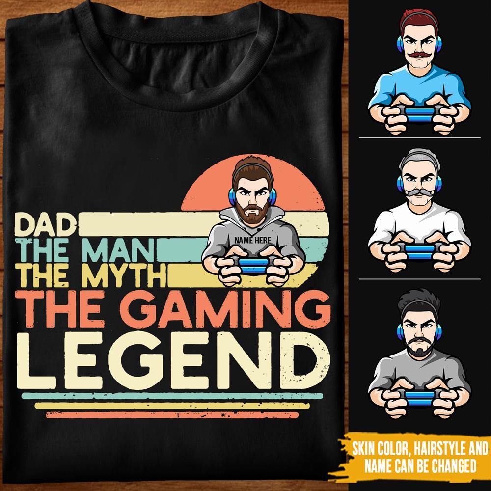 Dad The Man The Myth The Legend Dad Shirt Personalized Gift For