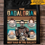 Dad Custom T Shirt Dadalorian Best Dad In The Galaxy Personalized Gift - PERSONAL84