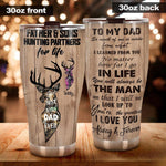 Dad Custom Tumbler So Much Of Me Is Made From What I Learned From You Hunting Father's Day Personalized Gift - PERSONAL84