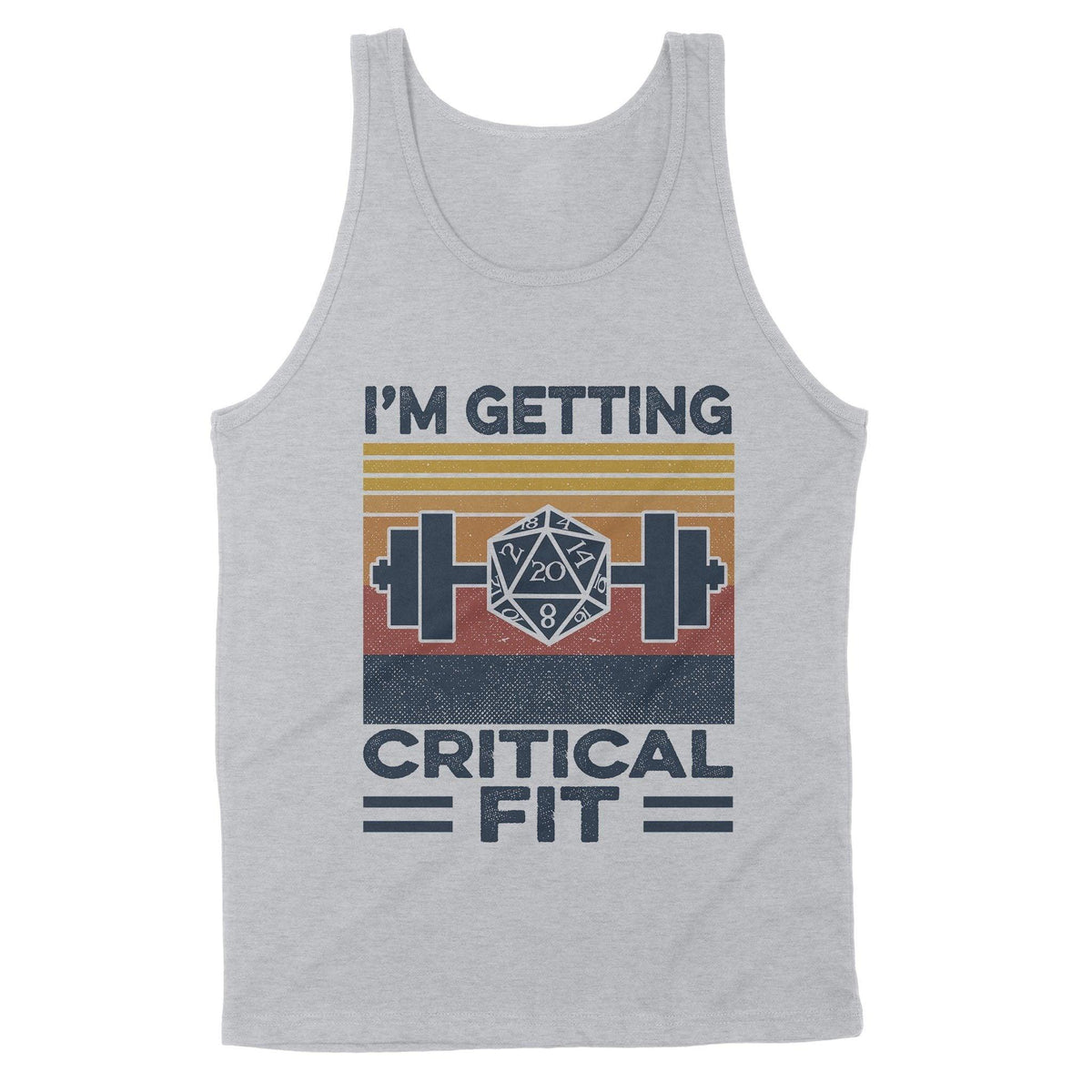 D&D, Gym I'm Getting Critical Fit- Standard Tank - PERSONAL84