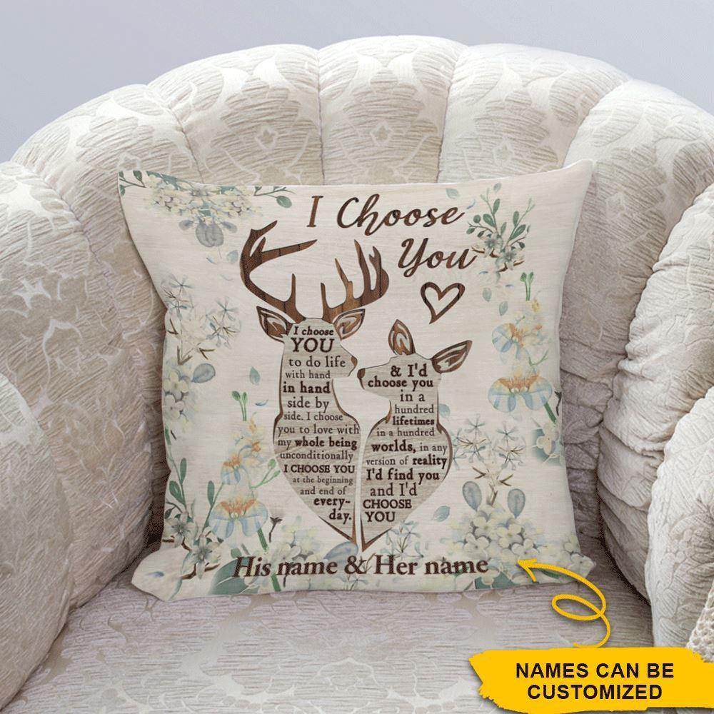 Deer Hunting Pillow Customized I Choose You Deer Hunting Personalized Gift - PERSONAL84