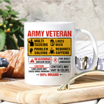 Veteran's Fact Custom Mug Personalized Gift for Veteran's Day