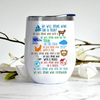 Bestie Custom Wine Tumbler We Will Drink Here Or There Personalized Gift