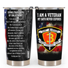 Veteran Custom Tumbler US Military Oath Of Enlistment Personalized Gift