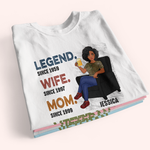 Female Veteran Custom Shirt Legend Wife Mom Personalized Gift