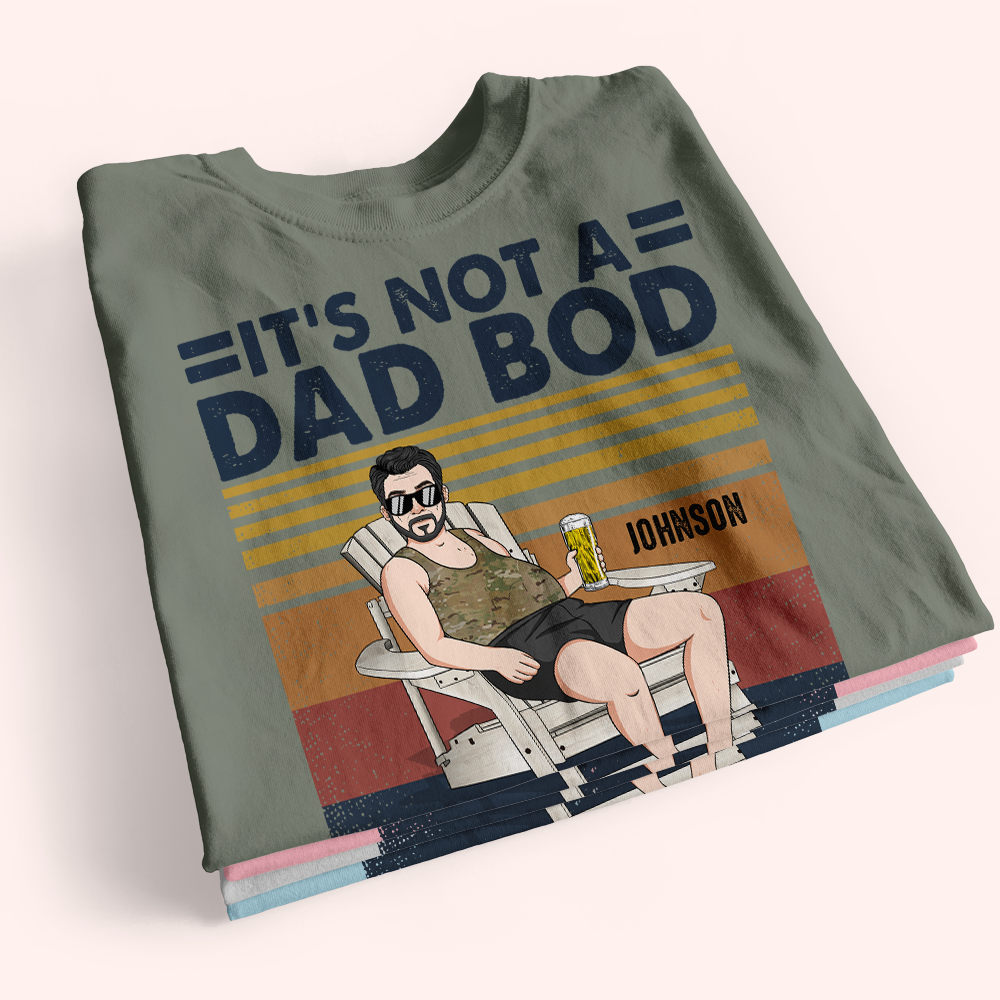 Veteran Custom Shirt It's Not A Dad Bod It's A Father Figure Personalized Gift For Father's Day
