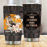 Veteran Custom Tumbler The Legend Has Retired Personalized Gift