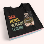 Veteran Custom Shirt Dad Hero Veteran Legend Personalized Gift for Father's Day