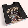 Veteran Biker Custom Shirt Dad Grandpa Great Grandpa Personalized Gift for Father&#39;s Day