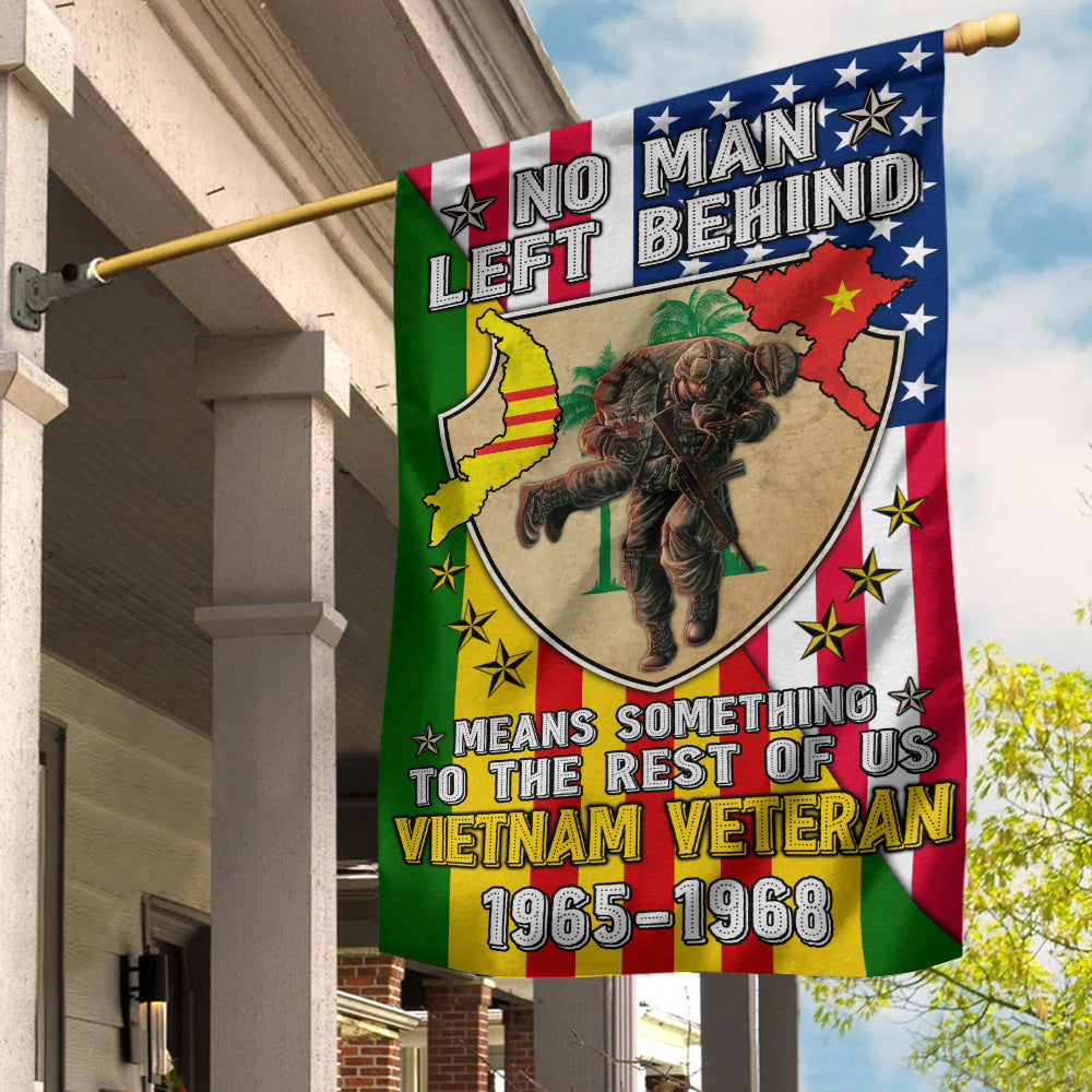 Vietnam Vet Flag No Man Left Behind Means Something To The Rest Of Us Personalized Gift