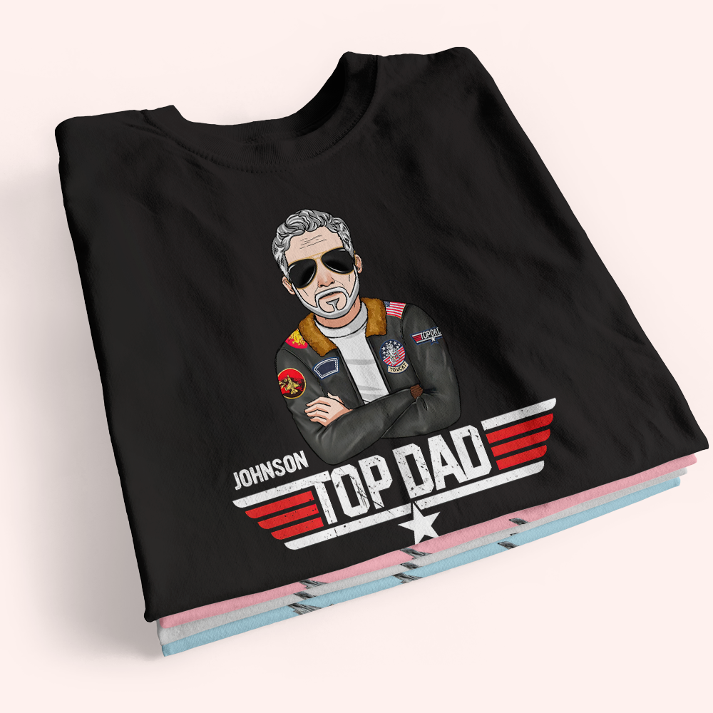 Dad Custom Shirt Top Dad Personalized Gift for Father's Day