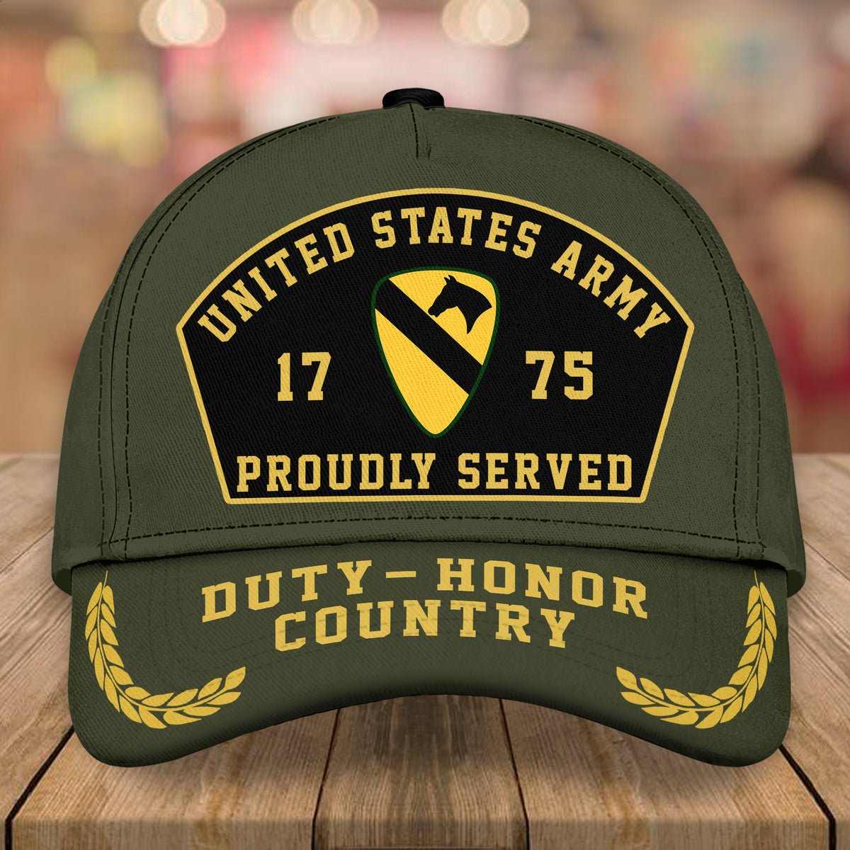 Veteran Custom Cap Proudly Served Personalized Gift