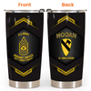 Army Veteran Custom Tumbler Proudly Served Hooah Personalized Gift