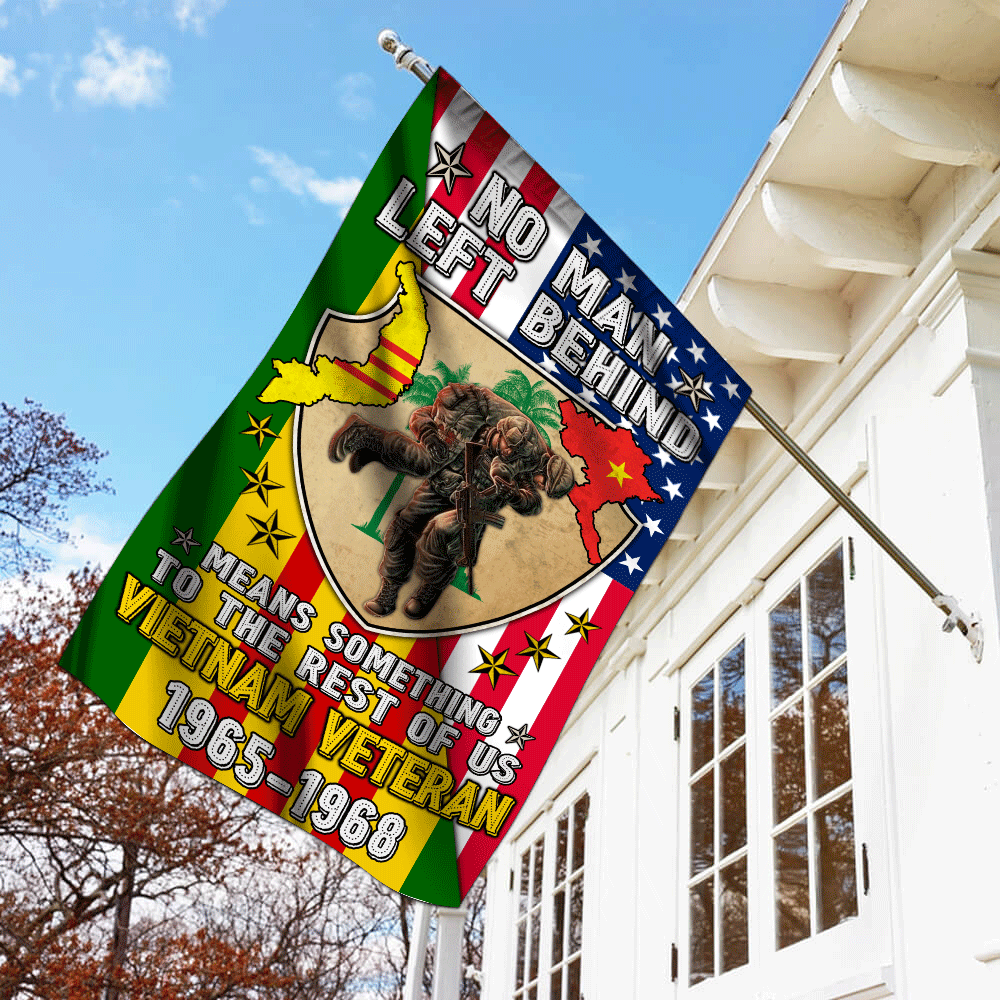 Vietnam Vet Flag No Man Left Behind Means Something To The Rest Of Us Personalized Gift
