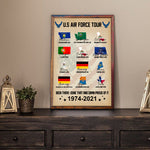 Veteran Custom Poster Military World Tour Personalized Gift