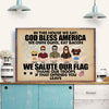 Veteran Custom Poster In This House We Say Personalized Gift