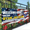 Military Custom Banner Welcome Home Our Troops Personalized Gift