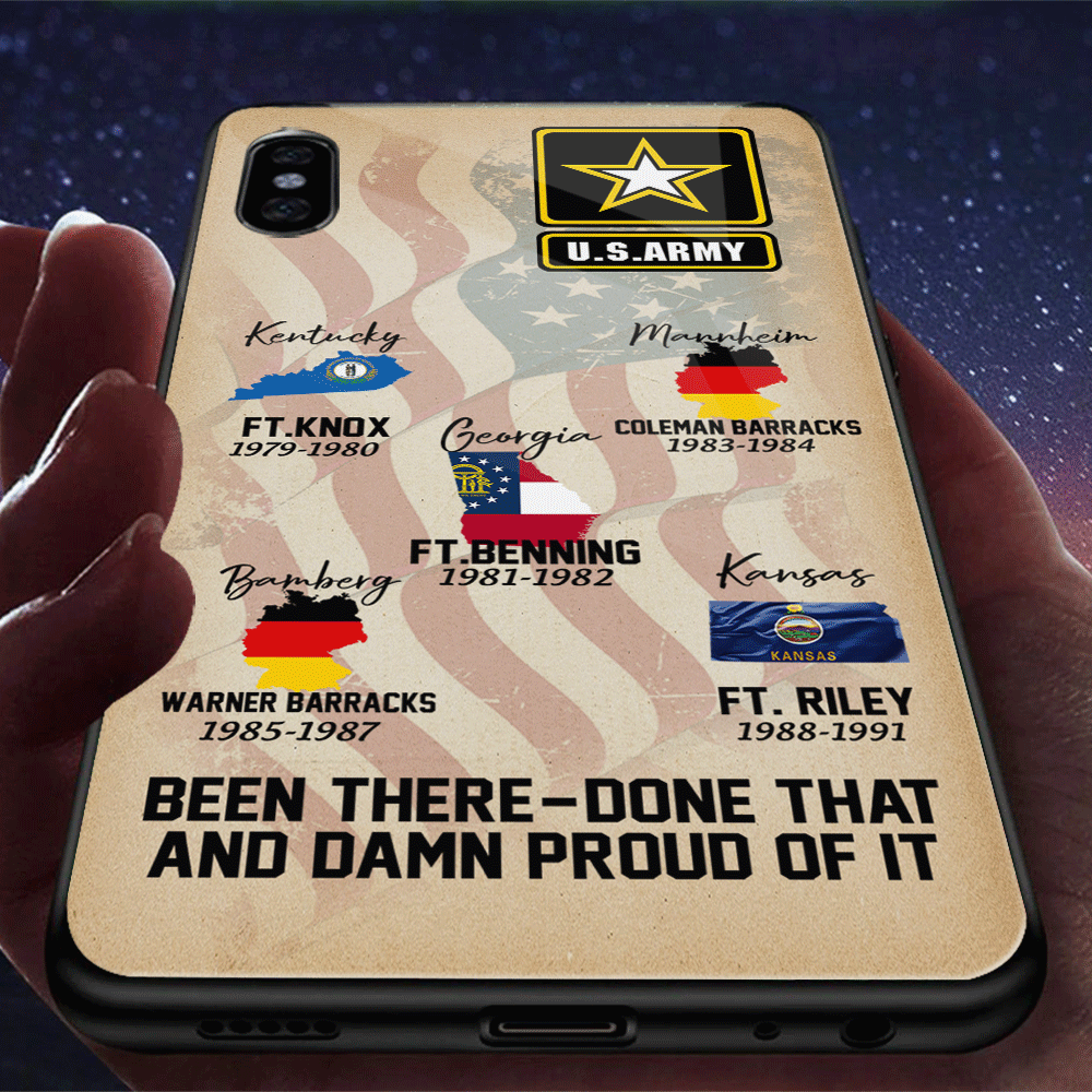 Veteran Custom Phone Case Military Base Been There Done That and Damn Proud Of It Personalized Gift