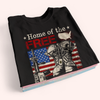 Veteran Custom Shirt Home Of The Free Because My Father Is Brave Personalized Gift