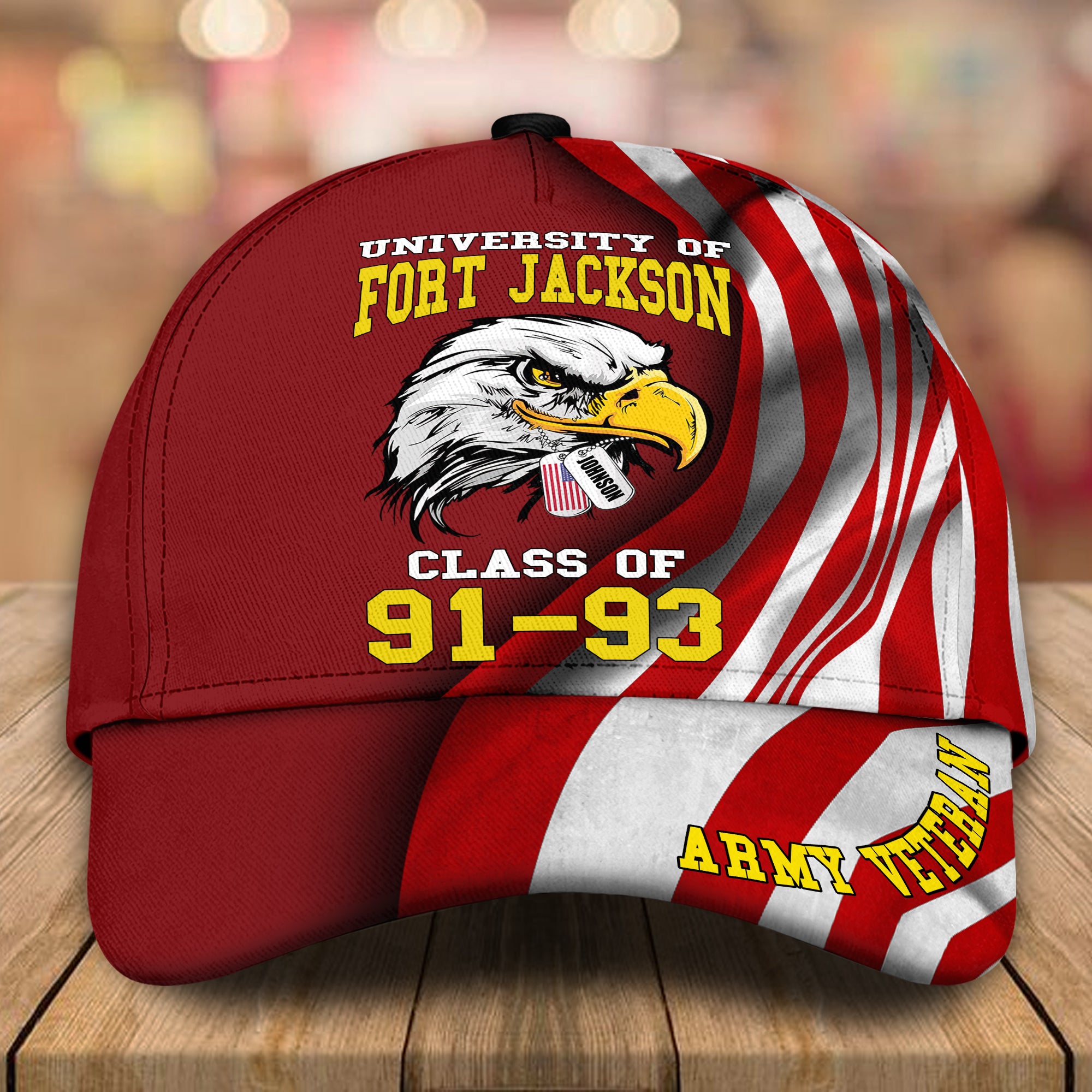 Veteran Custom Cap University Of Fort Jackson Personalized Gift