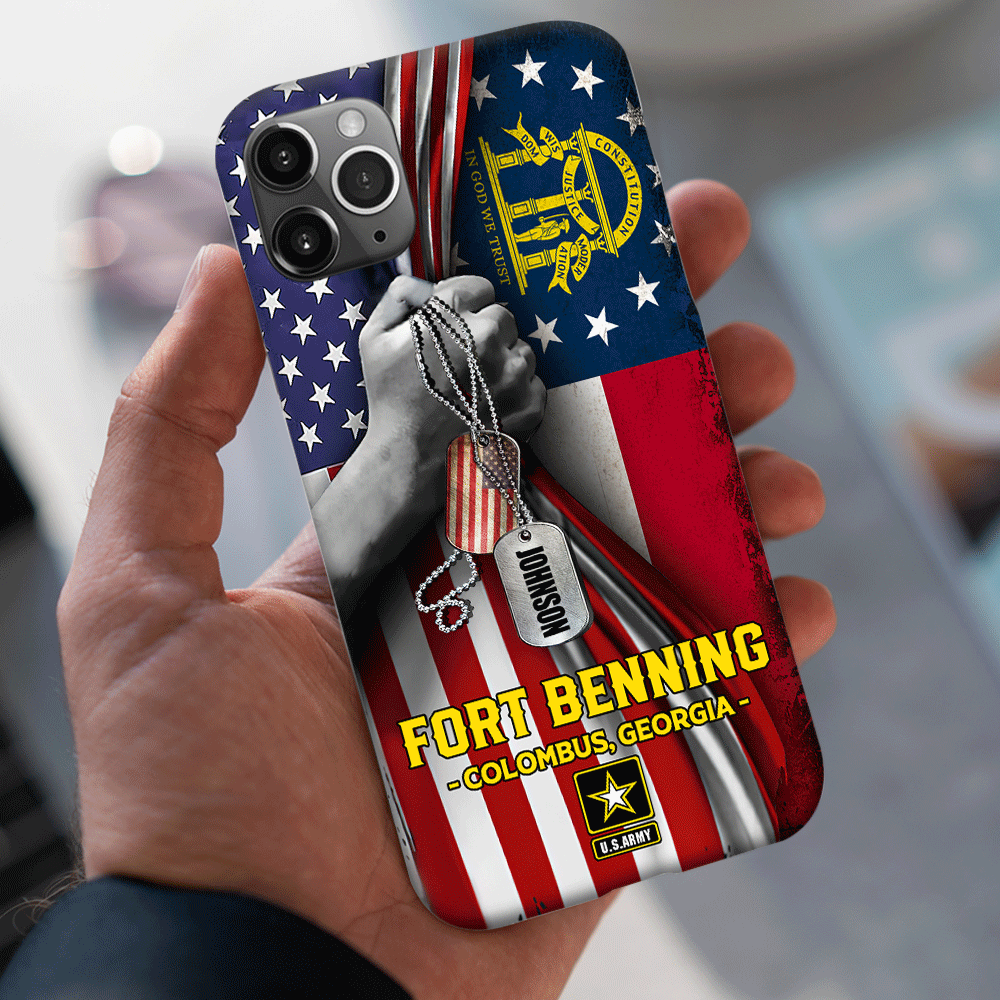 Veteran Custom Phone Case Military Base and Address Personalized Gift