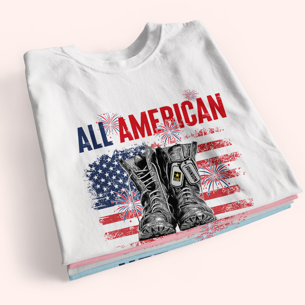 Veteran Custom Shirt All American Veteran Personalized Gift