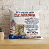 Veteran Custom Pillow Personalized Gift From Mother and Father