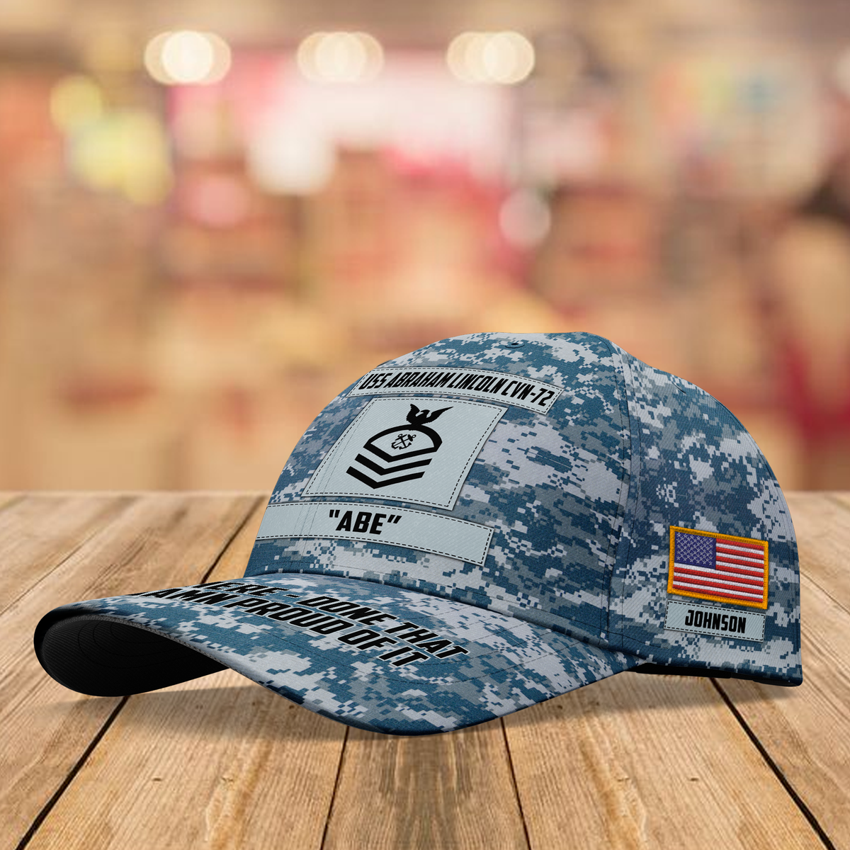 Navy Veteran Custom Cap Personalized Gift