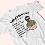 U.S Veteran Custom Shirt World War II Tour Personalized Gift