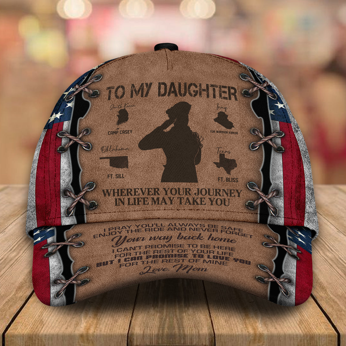 Veteran Custom Cap To My Military Son Personalized Gift