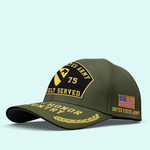 Veteran Custom Cap Proudly Served Personalized Gift