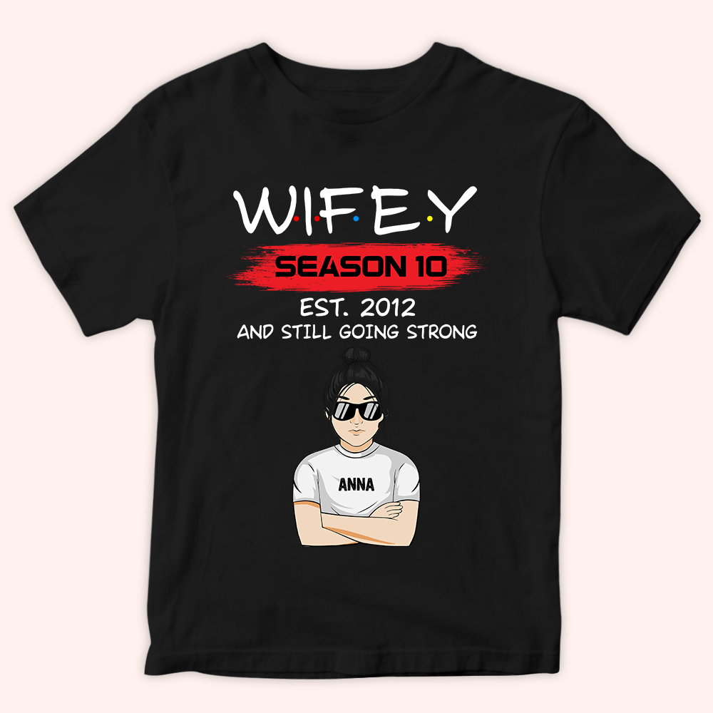 Couple Custom Shirt Hubby And Wifey Personalized Gift