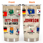 Veteran Custom Tumbler Home Is Where The Military Send Us Personalized Gift