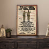 Soldier&#39;s Mom Custom Poster To My Son Personalized Gift