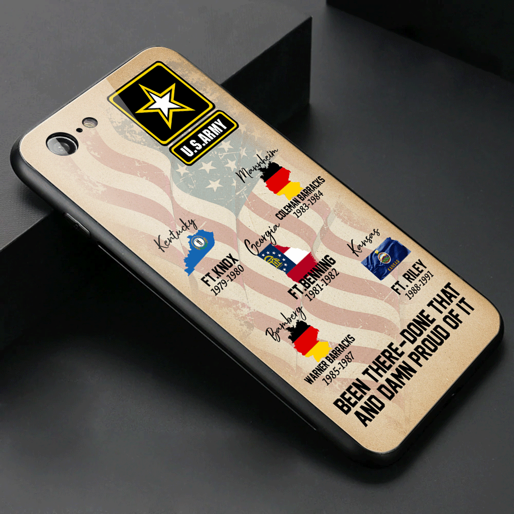 Veteran Custom Phone Case Military Base Been There Done That and Damn Proud Of It Personalized Gift