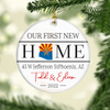 New Home Custom Ornament Our First New Home Personalized Gift