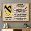 Veteran&#39;s Creed Custom Poster Personalized Gift