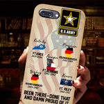 Veteran Custom Phone Case Military Base Been There Done That and Damn Proud Of It Personalized Gift