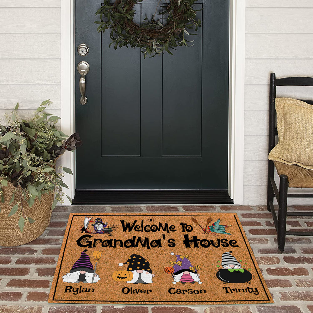 Grandma Custom Doormat Welcome To Grandma's House Personalized Gift