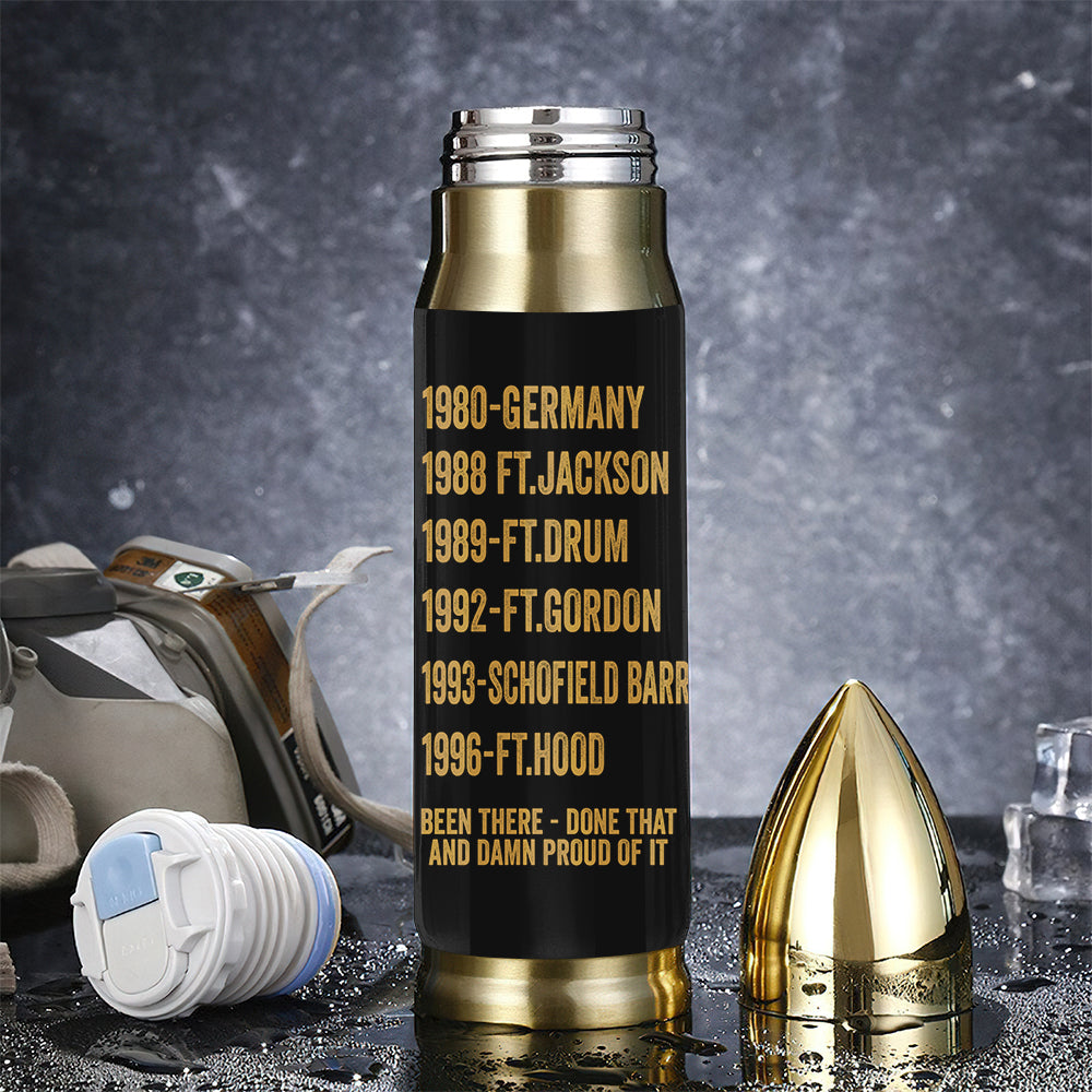 Veteran Custom Bullet Tumbler Been There Done That And Damn Proud Of It Personalized Gift