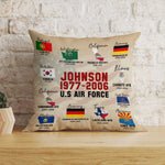 Veteran Custom Pillow Been There-Done That And Damn Proud Of it Personalized Gift