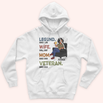 Female Veteran Custom Shirt Legend Wife Mom Personalized Gift