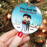 Husband Wife Custom Ornament Pregnant Gift For Couple