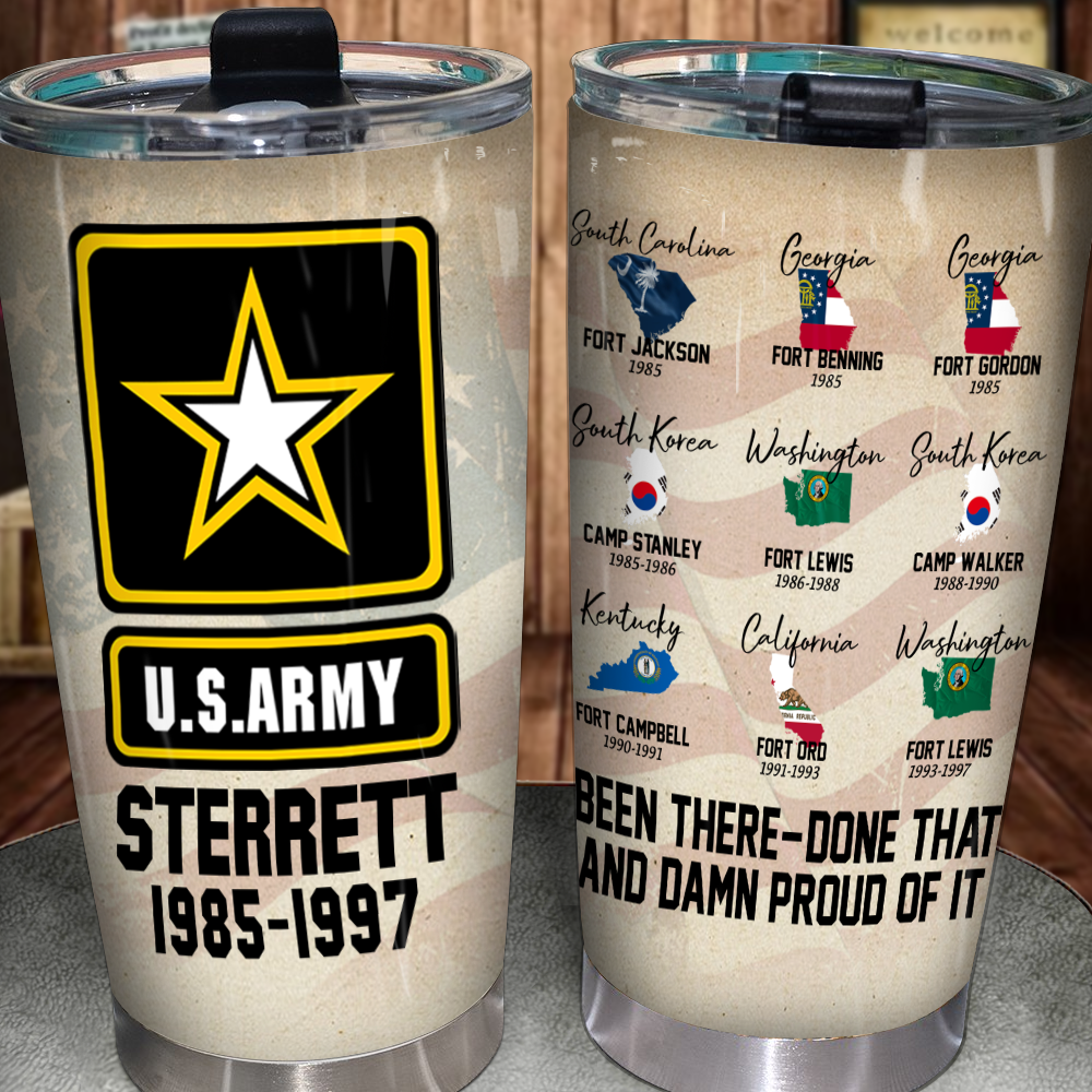 Veteran Custom Tumbler Been There Done That And Damn Proud Of It Personalized Gift