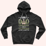 Veteran Custom Shirt I'm A Dad Grandpa And A Veteran Nothing Scares Me Personalized Gift