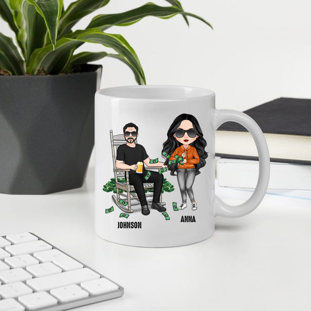 Funny Custom Mug Dad I Will Allways Be Your Financial Burden Personalized Gift for Father's Day