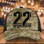 Veteran Custom Cap 22 Veterans A Day End Veteran Suicide Personalized Gift